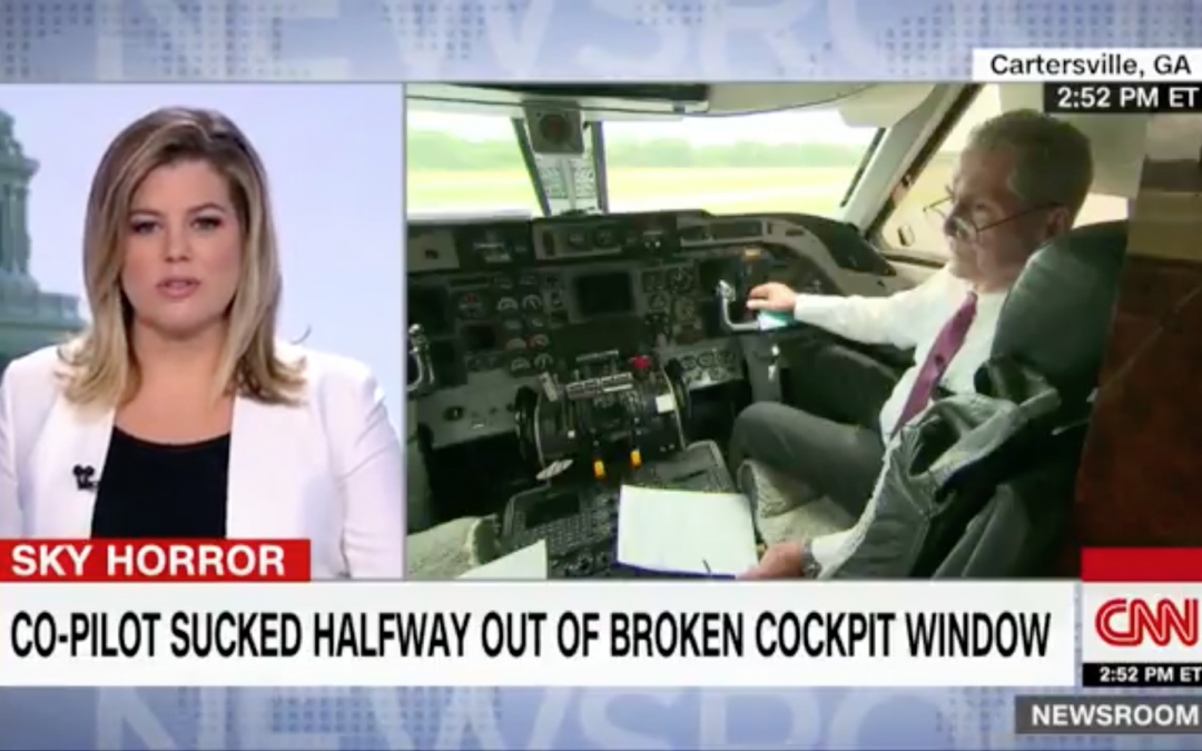 Interview on CNN about Airbus A-319 windshield failure