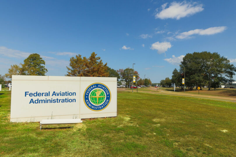 Federal Aviation Administration Sign And Logo At The Faa Office In Jackson, Ms